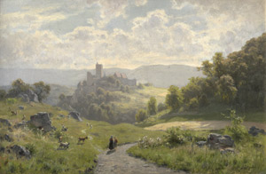 Lot 6124, Auction  109, Splitgerber, August Karl Martin, Idyllische Ansicht der Wartburg