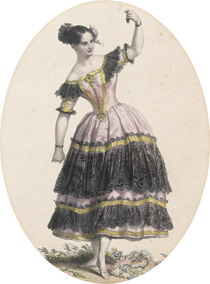 Los 356 - Romantisches Ballett - 8 teils kolorierte Original-Graphiken mit Darstellungen der berühmtesten Tänzerinnen wie Fanny Elßler, Lucile Grahn, Marie Taglioni  - 0 - thumb