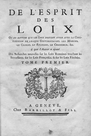 Los 1444 - Montesquieu, Charles-Louis de Secondat - De l'esprit des loix. Genf, Barrillot, 1748 - 0 - thumb