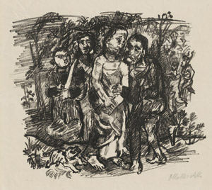 Los 7195 - Kokoschka, Oskar - Der Judaskuss (Gefangennahme Christi) - 0 - thumb