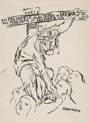 Los 7201 - Kokoschka, Oskar - Christus hilft den hungernden Kindern - 0 - thumb
