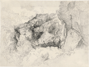 Lot 6664, Auction  117, Dreber, Heinrich, Felsschichtungen bei Olevano