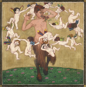 Lot 6178, Auction  121, Waagner, Alfred, Satyrknabe von kleinen Zephyren geneckt