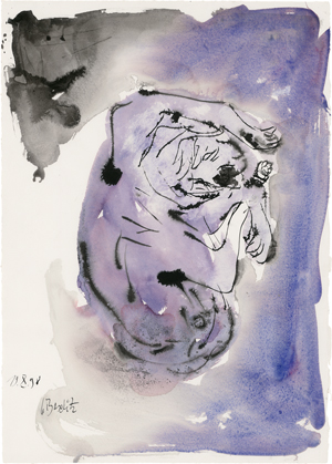 Lot 8238, Auction  121, Baselitz, Georg, Ohne Titel (Schlafender Hund)