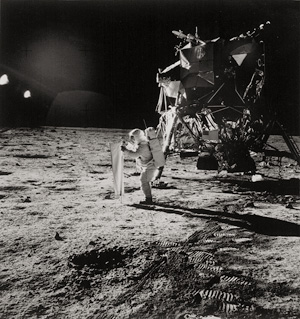 Lot 4236, Auction  122, NASA, Edwin Aldrin deploys the Solar Wind Composition Experiment on the surface of the Moon