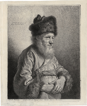Lot 5351, Auction  122, Schmidt, Georg Friedrich, Bildnis des Potsdamer Rabbiners Hirsch Michel