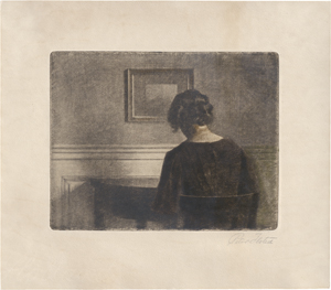 Lot 5407, Auction  122, Ilsted, Peter, Junges Mädchen an einem halbrunden Tisch sitzend
