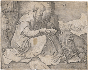Lot 5630, Auction  122, Leyden, Lucas van, Der hl. Hieronymus in einer Landschaft