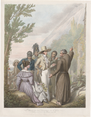 Lot 6717, Auction  122, Opiz, Georg Emanuel, "L'Arivée prés l'Hermitage sur le Vesuve"