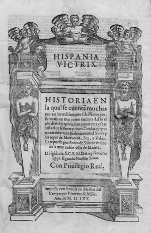 Lot 2593, Auction  123, Salazar, Pedro de, Hispania Victrix. Historia en la qual se cuentan muchas guerras succedidas entre Christianos y infieles