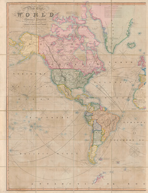 Lot 7, Auction  125, Dower, John und Teesdale, Henry, New Chart-World. London, H. Teesdale, 1856. - Frühe Ausgabe