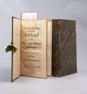 Los 103 - Jannau, Heinrich Johann von - Geschichte von Lief- und Ehstland. 2 Bände. Riga, Hartknoch, 1793-1796 - 2 - thumb