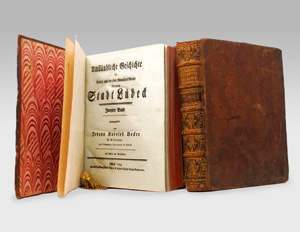 Lot 158, Auction  125, Becker, Johann Rudolph, Umständliche Geschichte der ... freyen Stadt Lübeck. Lübeck, G. Chr. Green, 1782-1784