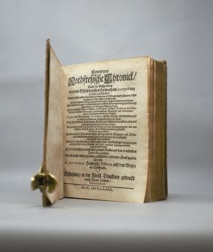 Los 173 - Heimreich, Anton - Ernewerte Nordfresische Chronick. Schlewsig, Holwein, 1668. - Zweite Ausgabe der seltenen Chronik Nordfrieslands - 3 - thumb