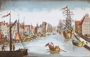 Lot 225, Auction  125, Guckkastenbilder, 3 kolorierte Kupferstiche zu Danzig. Um 1780