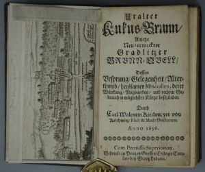 Los 316 - Kirchmeyer, Carl Valentin - Uralter Kukus-Brunn. Prag, Georg Labaun, 1696 - 1 - thumb
