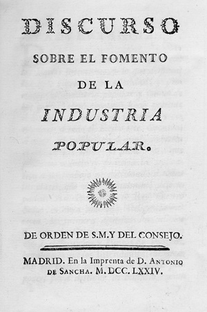 Los 466 - Campomanes, P. Rodriguez de - Discurso sobre el formento de la industria. 1774 - 0 - thumb