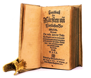 Los 471 - Feist, Wilhelm Adolf - Handbuch der Fürsten und fürstlichen Beampten. Bremen, Berthold und Henrich de Villiers, 1660 - 0 - thumb