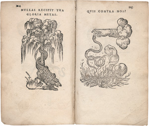Los 763 - Paradin, Claude - Devises Heroiques. Lyon, Jean de Tournes, 1551. - Erste Ausgabe der ersten Sammlung von Sinnbildern, die zur Erklärung verschiedener Embleme dienen - 2 - thumb