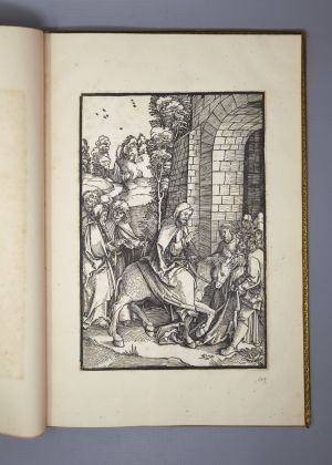 Los 779 - Schäufelein, Hans und Pinder, Ulrich - Speculum passionis domini nostri Ihesu christi. Daraus 17 Holzschnitte. Nürnberg wohl 1507 - Prachtvolle Drucke - 4 - thumb