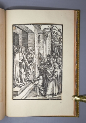 Los 779 - Schäufelein, Hans und Pinder, Ulrich - Speculum passionis domini nostri Ihesu christi. Daraus 17 Holzschnitte. Nürnberg wohl 1507 - Prachtvolle Drucke - 9 - thumb