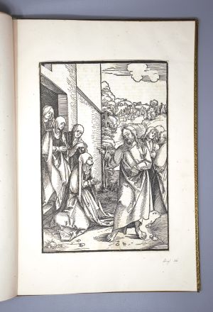 Los 779 - Schäufelein, Hans und Pinder, Ulrich - Speculum passionis domini nostri Ihesu christi. Daraus 17 Holzschnitte. Nürnberg wohl 1507 - Prachtvolle Drucke - 13 - thumb