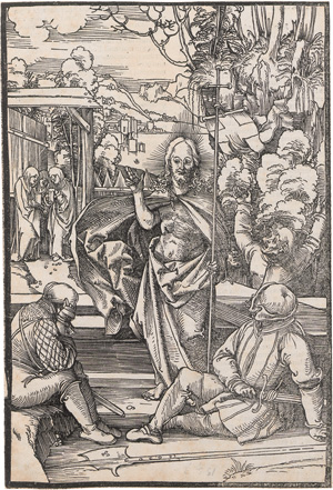 Los 779 - Schäufelein, Hans und Pinder, Ulrich - Speculum passionis domini nostri Ihesu christi. Daraus 17 Holzschnitte. Nürnberg wohl 1507 - Prachtvolle Drucke - 2 - thumb