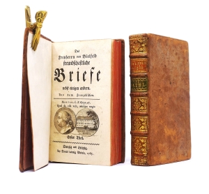 Los 1510 - Bielfeld, Jakob Friedrich - Freundschaftliche Briefe. Danzig und Leipzig, Daniel L. Wedel, 1765. - Erste deutsche Ausgabe der Briefesammlung von Jakob Friedrich Bielfeld - 1 - thumb