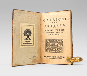 Lot 1556, Auction  125, Gelli, Giovanni Battista, Capricci del Bottajo. Florenz 1755
