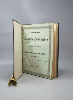 Los 1574 - Goethe, Johann Wolfgang von - Sechzehn Tafeln zu Goethe's Farbenlehre. Stuttgart und Tübingen, J. G. Cotta, 1842. Erste Ausgabe dieser Ergänzung zur "Ausgabe letzter Hand" - 2 - thumb