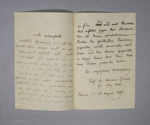 Los 2018 - Goethe-Kreis.- Grimm, Herman - Brief über Goethes Autographensammlung - 3 - thumb