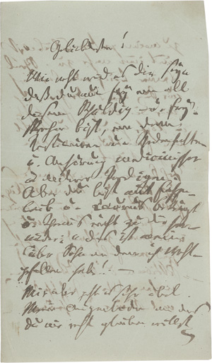 Lot 2032, Auction  125, Kerner, Justinus, Brief an Gustav von Pfaff. 1851