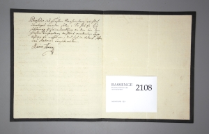 Los 2108 - Maria Theresia, röm.-dt. Kaiserin - Brief an den Baron Bruckenthal - 1 - thumb