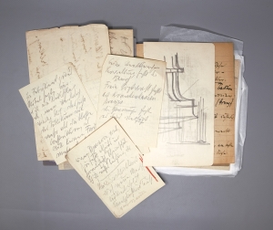 Los 2146 - Poelzig, Hans - 2 Notizhefte mit 11 Bleistift-Skizzen. 1918 - 1 - thumb