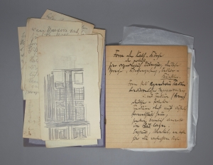 Los 2146 - Poelzig, Hans - 2 Notizhefte mit 11 Bleistift-Skizzen. 1918 - 2 - thumb
