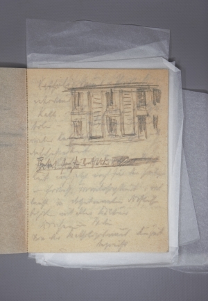 Los 2146 - Poelzig, Hans - 2 Notizhefte mit 11 Bleistift-Skizzen. 1918 - 8 - thumb