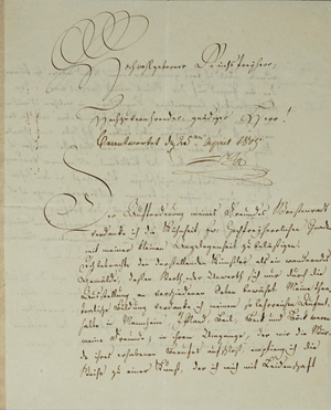 Lot 2172, Auction  125, Ochsenheimer, Ferdinand, 2 Briefe an Freiherrn von Dalberg. 1805