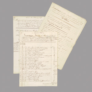 Lot 2180, Auction  125, Rossini, Gioachino, Signierte Inventarliste seines Hauses