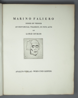 Los 3053 - Byron, George G. - Marino Faliero. Mit Radierungen von Sepp Frank. Wien und Leipzig, Avalun, 1922. - Vom Künstler signiert. 175 Exemplare - 2 - thumb