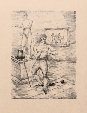 Los 3071 - Des Courières, Édouard und Moreau, Luc-Albert - Physiologie de la Boxe. Mit Originallithographien von L.-A. Moreau. Paris, Floury, 1929. - Eines von 60 Exemplaren auf Japon Impérial - 1 - thumb