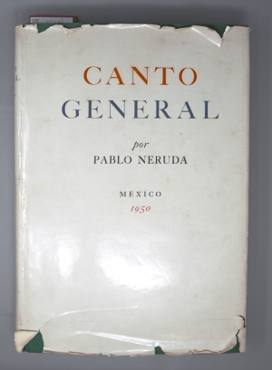 Los 3268 - Neruda, Pablo - Canto General. Mexico City 1950. - Exemplar mit Widmung von Luis Corvalán an Erich Honecker - 1 - thumb