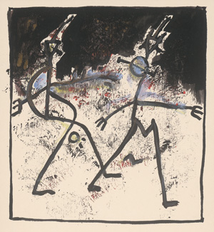 Lot 3284, Auction  125, Pedicini, Gerardo, Dialogata exempeda. Roma 1982. - Mit 5 Tuschezeichnungen von G. La Commare. 36 Exemplare