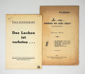 Lot 3324, Auction  125, Scheerbart, Paul, "Ja..was.. möchten wir nicht Alles!". Berlin, Verlag deutscher Phantasten, 1893