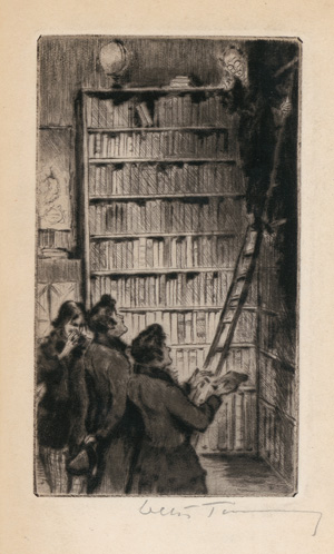 Lot 3369, Auction  125, Tiemann, Walter, Bibliomanen. Extrasuite der 12 sign. Radierungen des Avalun Drucks von Paul Lacroix und Charles Newil. Hellerau, Avalun, 1923