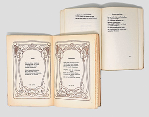 Lot 3402, Auction  125, Schaukal, Richard und Vogeler, Heinrich, Pierrot und Colombine. Leipzig, H. Seemann, 1902. - Erste Ausgabe mit eigenh. Widmung von Richard Schaukel