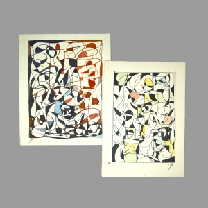 Los 3428 - Ziegs, Kurt - Künstlerischer Teilnachlass. Mit 34 Original-Entwürfen und Zeichnungen. Meist Darmstadt 1915-1970 - 3 - thumb