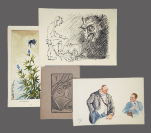 Los 3428 - Ziegs, Kurt - Künstlerischer Teilnachlass. Mit 34 Original-Entwürfen und Zeichnungen. Meist Darmstadt 1915-1970 - 6 - thumb
