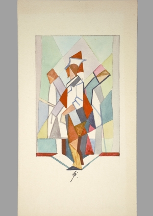 Los 3428 - Ziegs, Kurt - Künstlerischer Teilnachlass. Mit 34 Original-Entwürfen und Zeichnungen. Meist Darmstadt 1915-1970 - 7 - thumb