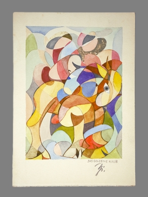 Los 3428 - Ziegs, Kurt - Künstlerischer Teilnachlass. Mit 34 Original-Entwürfen und Zeichnungen. Meist Darmstadt 1915-1970 - 8 - thumb