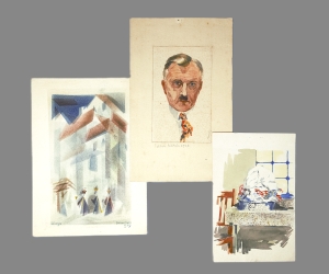 Los 3428 - Ziegs, Kurt - Künstlerischer Teilnachlass. Mit 34 Original-Entwürfen und Zeichnungen. Meist Darmstadt 1915-1970 - 12 - thumb